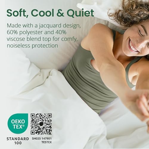 SafeRest Sleepure Waterproof Mattress Protector Twin Size - Image 4