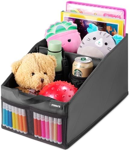 Masirs Back Seat Car Organizer, Neatly Organize Items While Traveling, Folds by Masirs