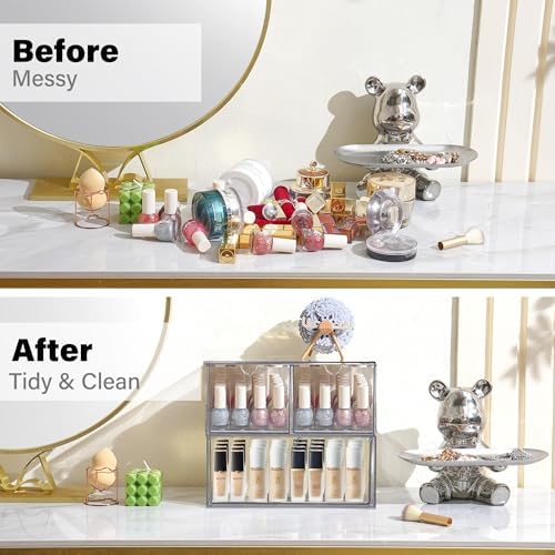 Prsildan Acrylic Drawer Makeup Organizer - Image 4