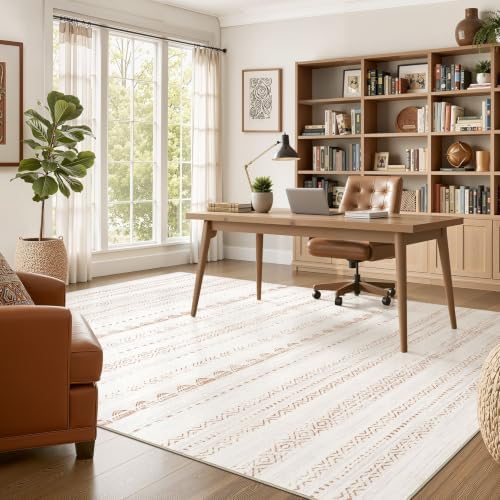 Nakagishi Area Rug Living Room Rugs: 8x11 Large Soft Machine Washable Boho - Image 5