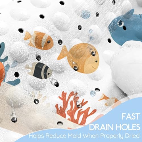 Kids Bathtub Mat, Non Slip Cartoon Bath Mat - Image 4