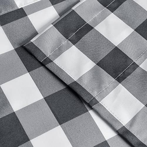 Hiasan Plaid Curtains Valances, 52W x 18L, 1 Panel - Image 5