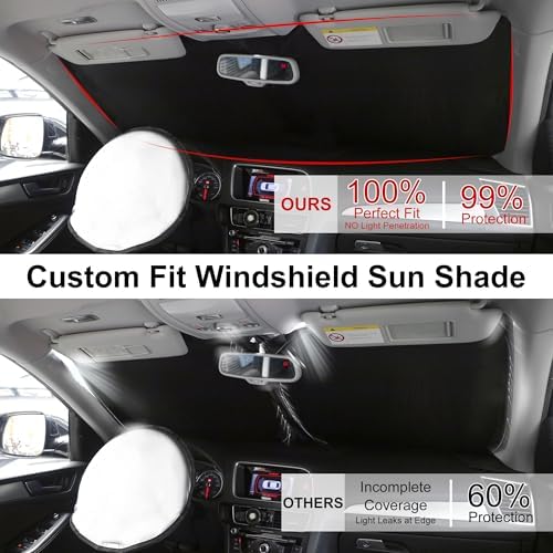 TINGLU Sun Shade for BMW i4 M50 2022-2024 2025 Accessories Windshield Sun Shade - Image 4