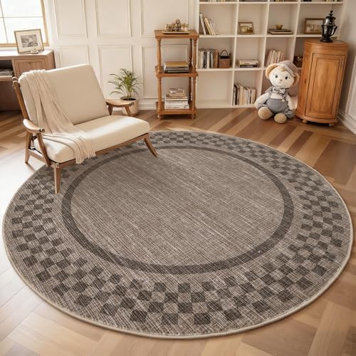 GarveeHome 6ft Washable Round Rug by GarveeHome