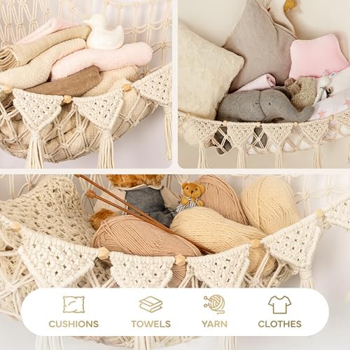TIDYTEDS Stuffed Animal Hammock Corner | Sturdy Handcrafted Stuffed Animal Net - Image 6