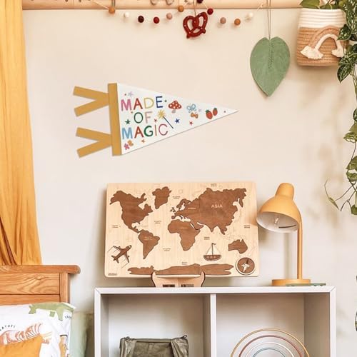 Whimsical Nursery Toddler Playroom Decor Cute Pennant Banner Flags - Image 4
