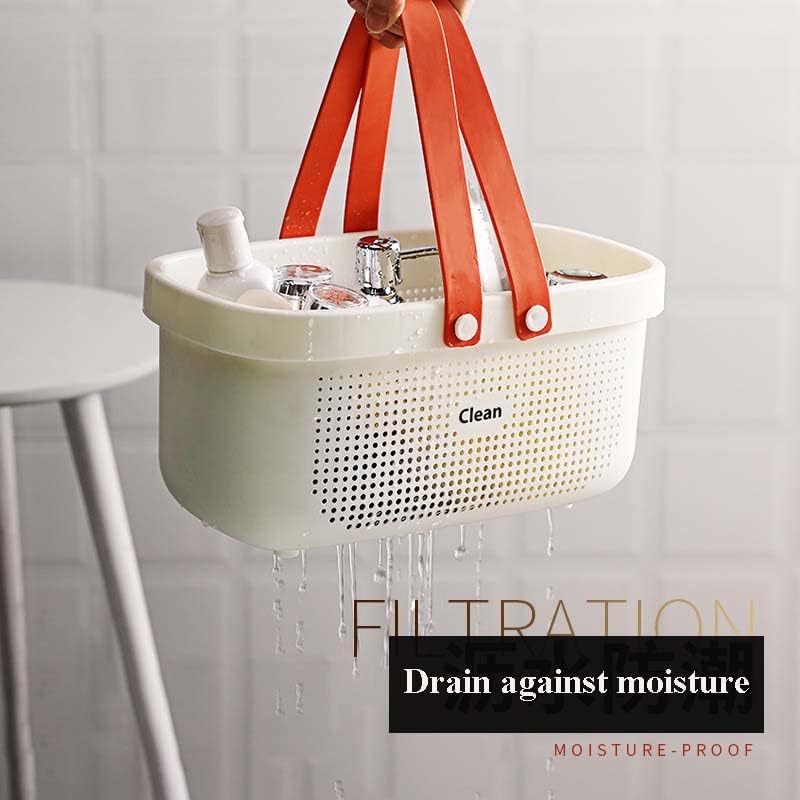 Shower Basket For Toys, Plastic Bathroom Storage Basket - Image 7