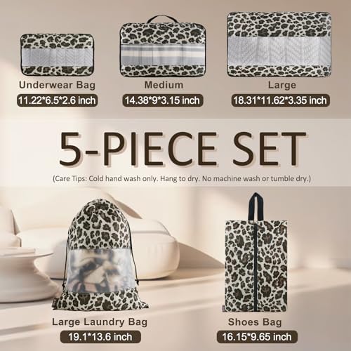 U+U 5 Set Packing Cubes, Travel Organizers - Image 3