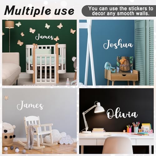 Boao Personalized Name Letter Wall Decal, Elegant Script - Image 6