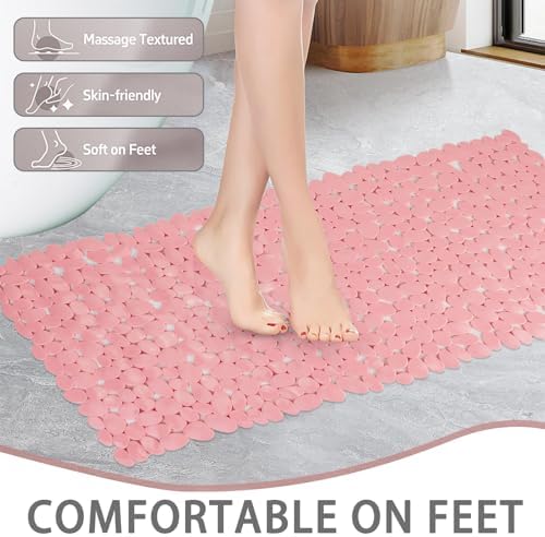 Pebble Shower Mat for Bathtub Non Slip Mat 35"X16" - Image 4