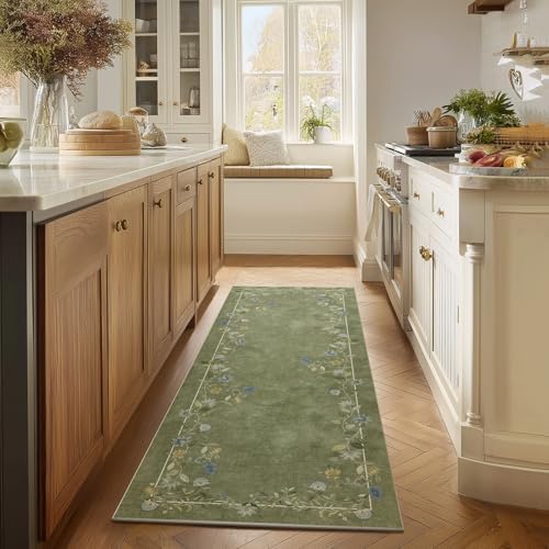 Washable Kitchen Rug Runner for Hallways: 2x6 Runner Rug Soft Carpet Runner by palohom