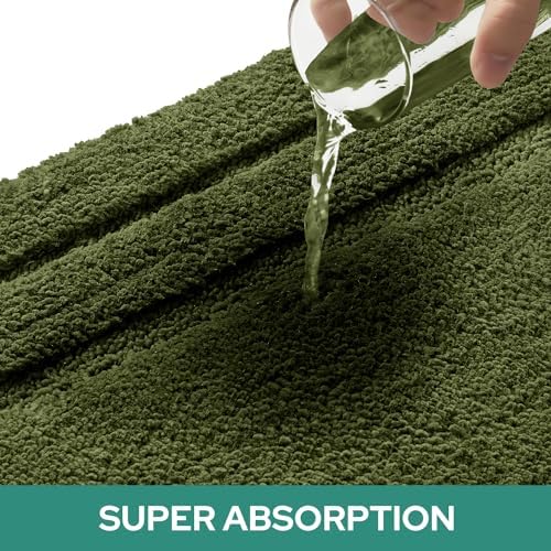 HOMEIDEAS Bathroom Rugs Sets 2 Piece, Super Soft and Absorbent Non Slip - Image 4
