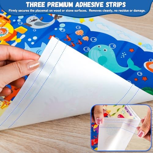 Disposable Sticky Placemats for Toddlers, 40 Pack Kids Table Mats - Image 6