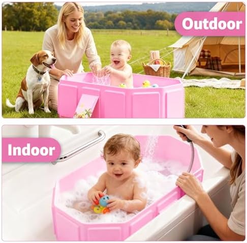 Collapsible Baby Bathtub, Toddler Bathtub - Image 4