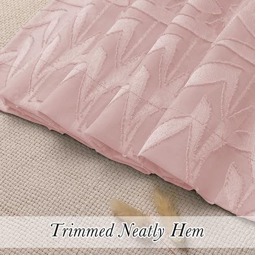 Lecloud Leia Blush Pink Sheer Valances - Image 2