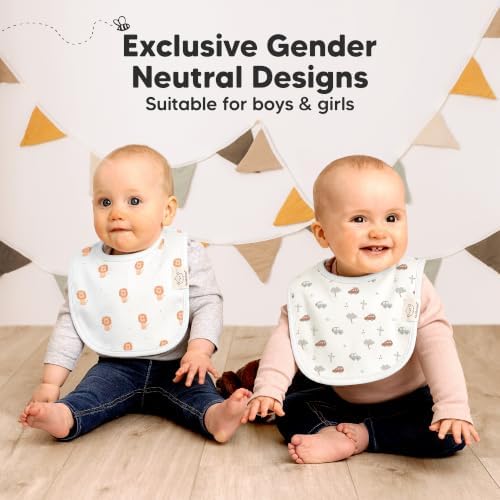 KeaBabies 8-Pack Organic Baby Bibs - Image 6