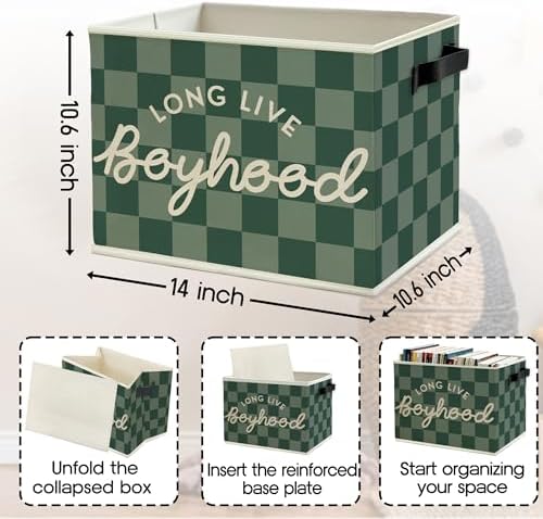 Long Live Boyhood Boys Storage Bins Box - Image 6