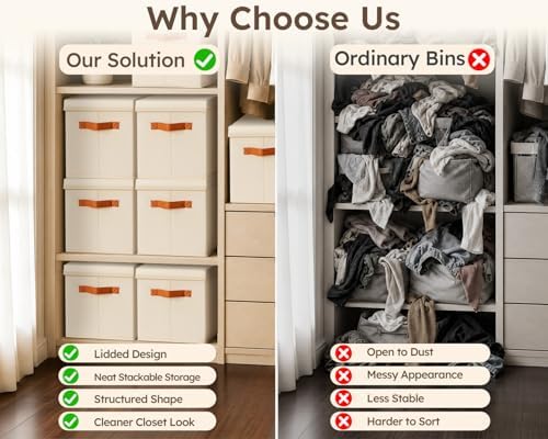 Homsorout Storage Bins with Lids - Image 5
