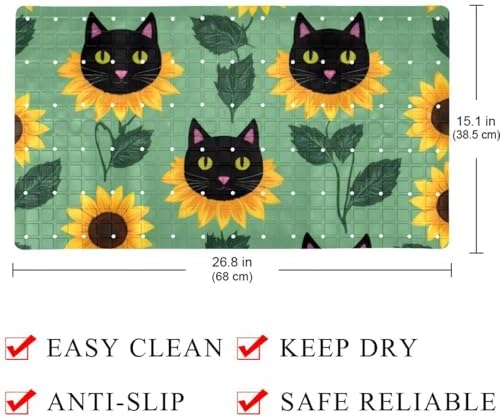 Non Slip Shower Mat Bathtub Mat 15.1x26.8 Inch, Quick Dry Bath Mat - Image 4