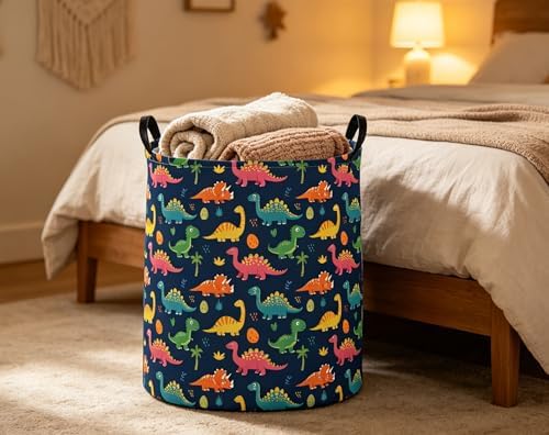 Kids Laundry Basket Dinosaur Hamper - Image 4
