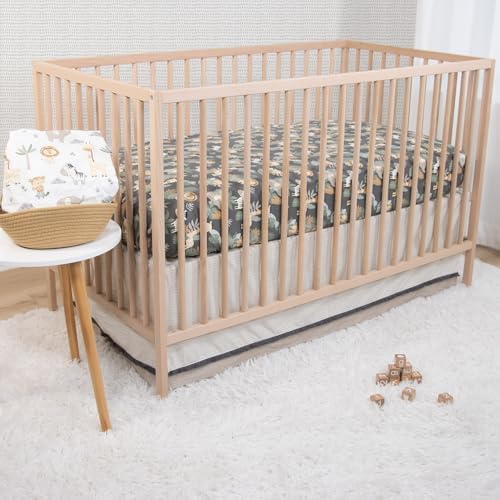 The Peanutshell 4 Piece Organic Cotton Baby Crib Bedding Set - Image 6