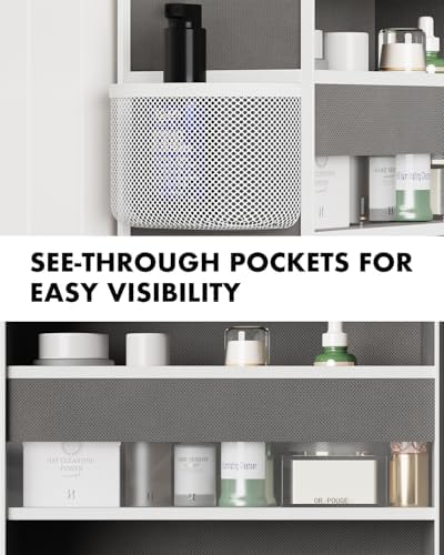 2-Pack Over The Door Organizer Hanging 6-Shelf Storage Organizer - Image 4