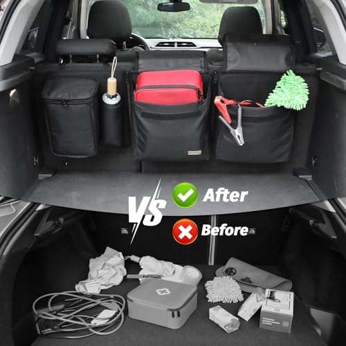 Deluxe Car Trunk Organizer, Detachable Backseat Hanging Organizer Storage - Image 6