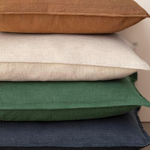 Foindtower Decorative Linen Lumbar Throw Pillow Covers 12x20 Pine Green - Image 5