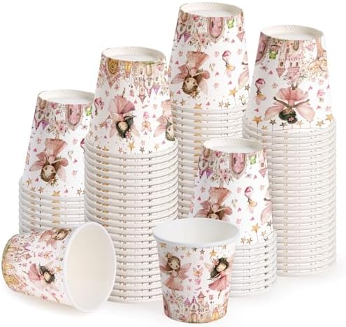 WRAPAHOLIC 3oz Pink Fairy Bathroom Cups by WRAPAHOLIC