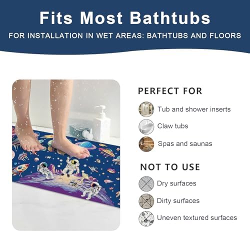 XIYUNTE Bath Mat for Tub Non Slip Bathtub Mat Non Slip 40x16 Baby Bath Mat - Image 6