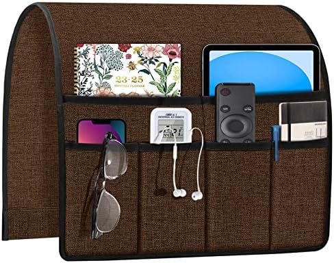 Joywell Remote Control Holder Armchair Caddy Armrest Organizer Brown by Joywell