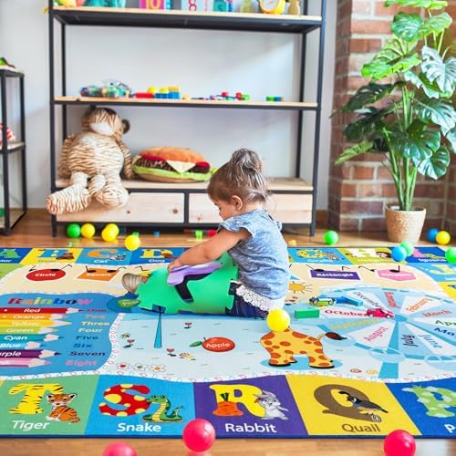 BENRON 6x9 Playroom Rug for Kids Washable, Play Mat - Image 6