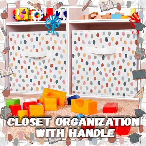 Chunful 6 Pcs 11 Inch Fabric Cube Storage Bin - Image 3