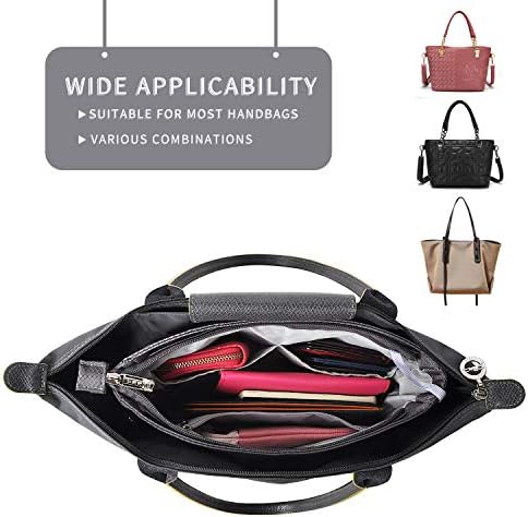 Vercord Expandable Nylon Handbag Purse Organizer Insert Liner Shaper Bag in Bag - Image 7