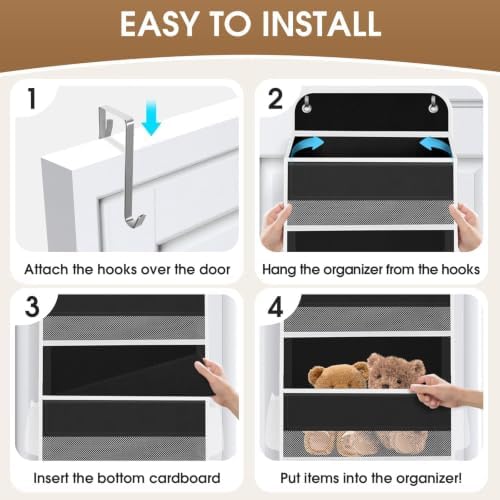 2 Pcs Over The Door Organizer Large Capacity Hanging Storage Room Organizer - Image 3