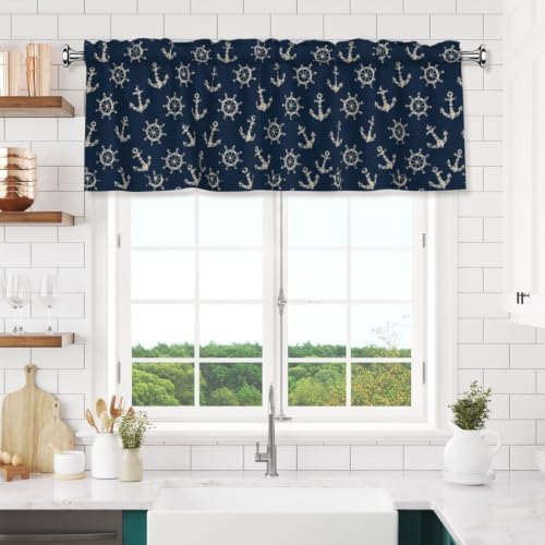 Nautical Anchor Kitchen Window Valance 54x18 Inch - Image 6