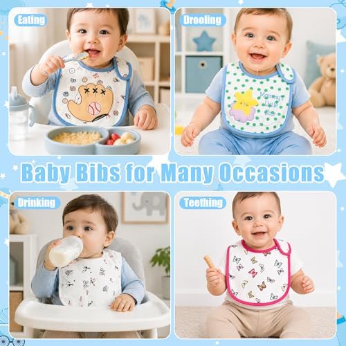Cotton Waterproof Baby Bibs - Image 2