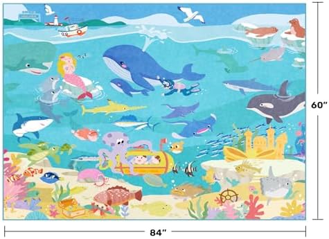 5x7 Ocean Rug for Kids Room – Large Area Rug - Image 2