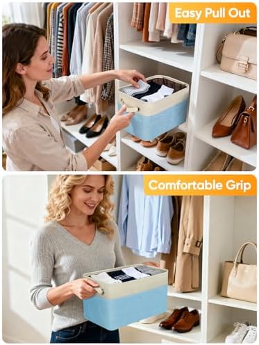 BALEINE 2 Pack Fabric Closet Storage Bins - Image 5