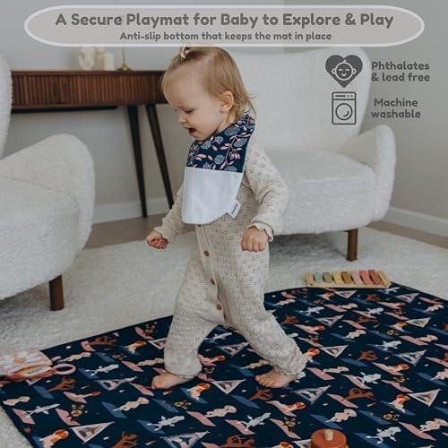 55"x55"Jumbo Thick 4-Layer Baby Splat Mat - Image 4
