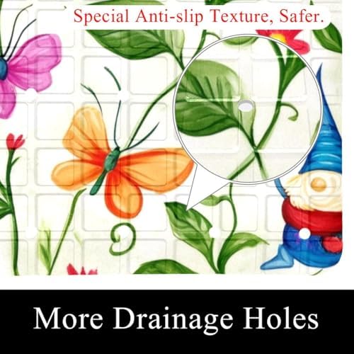 Non Slip Bathtub and Shower Mat 26.8x15.1 inch, Bath Mat - Image 2