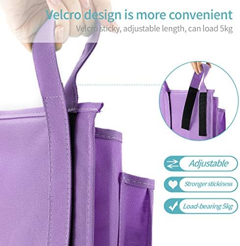 Bseash Bunk Bed Organizer, Bedside Caddy Hanging Bed Organizer Storage Bag 8 - Image 3