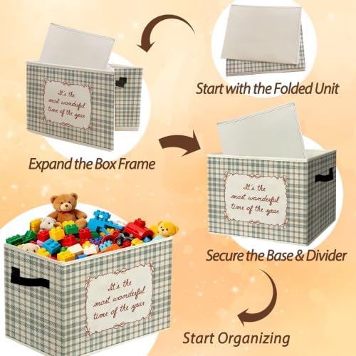 Vintage Christmas Holiday Storage Bins Box - Image 6