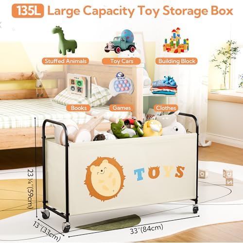 GRANNY SAYS 135L Large Toy Box for Girls, Toy Chest Storage - Image 2