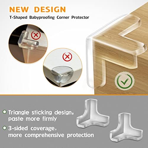 12 Pack Corner Protector, Baby Safety Corner Bumpers Covers, Furniture & Sharp - Image 2