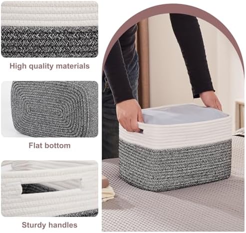 OIAHOMY 4 Pack Storage Basket, Closet Organizer - Image 3