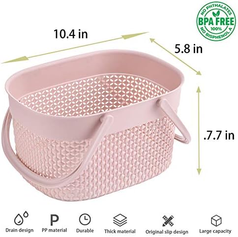 Shower Caddy Basket, Portable Large Capacity Thickened Plastic Organizer - Image 4