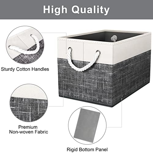Fab totes Storage Bins 8-Pack, Foldable Storage Baskets - Image 3