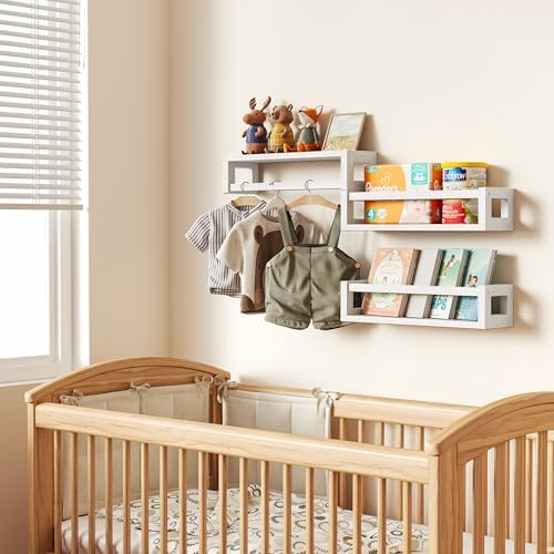 3 Pack Solid Wood Floating Shelves - Image 5