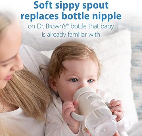 Dr. Brown's Wide-Neck Sippy Spout Bottle - Image 3
